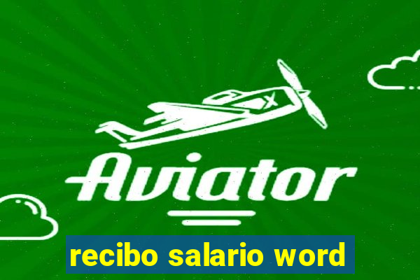 recibo salario word